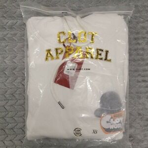 NWT Clot Apparel Expert Horror's ClotWork‎ Orange Hoodie Size XS